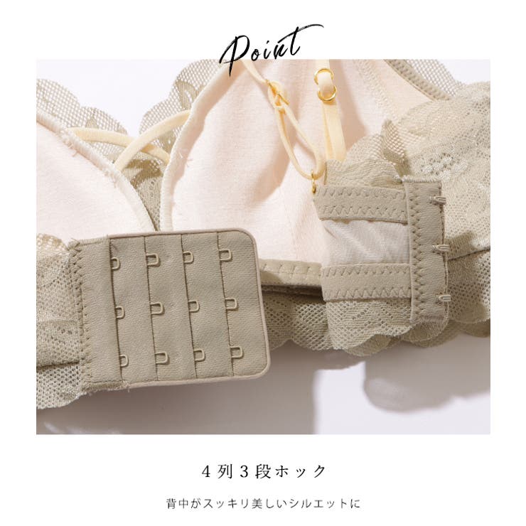 スカラップ レース レイヤード[品番：LCLW0005730]｜レースレディース