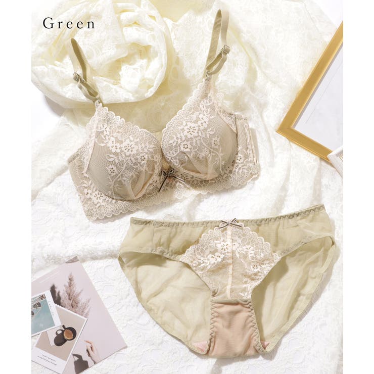 配色リボン付き フラワー レース[品番：LCLW0005745]｜レース