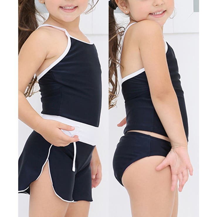 女児 ショートパンツ付き ワンピース[品番：LCLW0005765