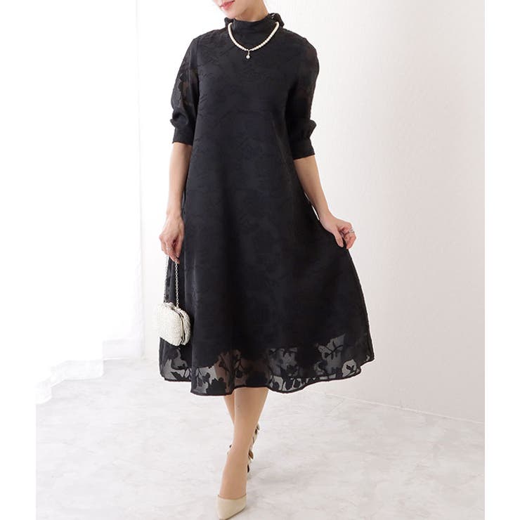 バックリボン 総レース プチハイネック | レースレディース  | 詳細画像4 