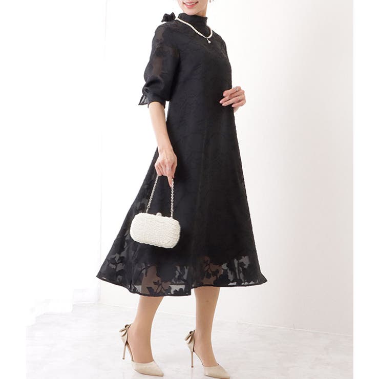 バックリボン 総レース プチハイネック | レースレディース  | 詳細画像6 