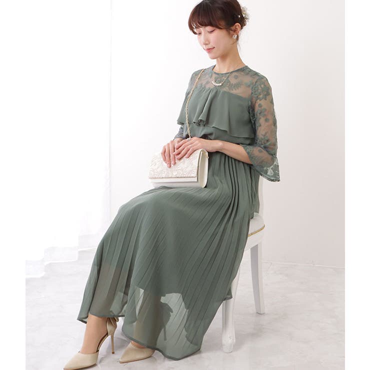 ボタニカルレース ベルスリーブ 5分袖 | レースレディース  | 詳細画像11 