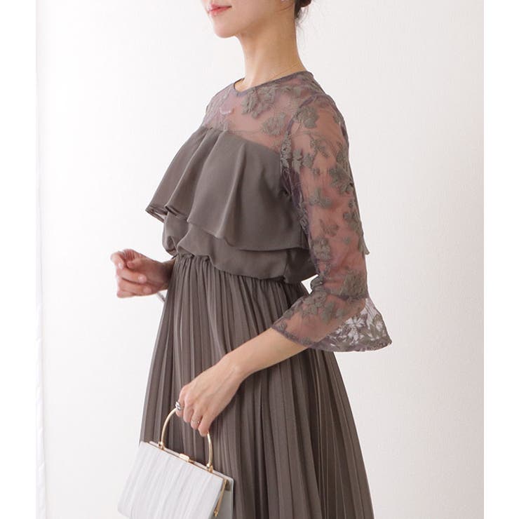 ボタニカルレース ベルスリーブ 5分袖 | レースレディース  | 詳細画像15 