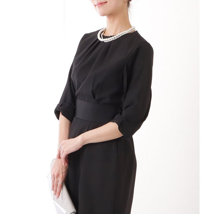 クルーネック リボン付き 5分袖 | レースレディース  | 詳細画像4 