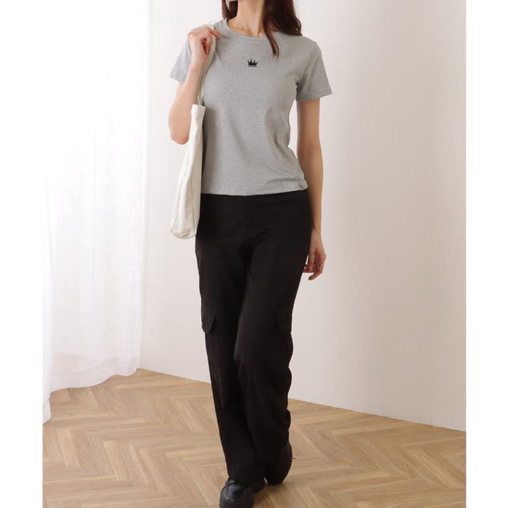 クラウン ワンポイント付 クルーネック | レースレディース  | 詳細画像10 