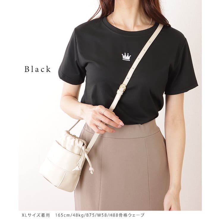 クラウン ワンポイント付 クルーネック | レースレディース  | 詳細画像13 