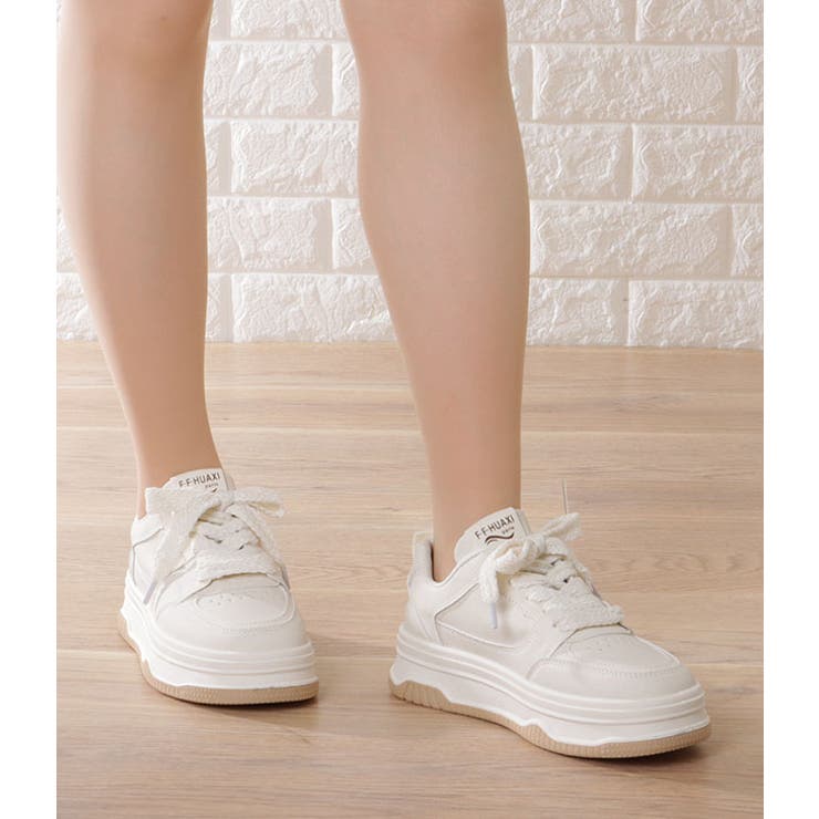 フェイクレザー 厚底 ストラップ[品番：LCLW0005451]｜レース