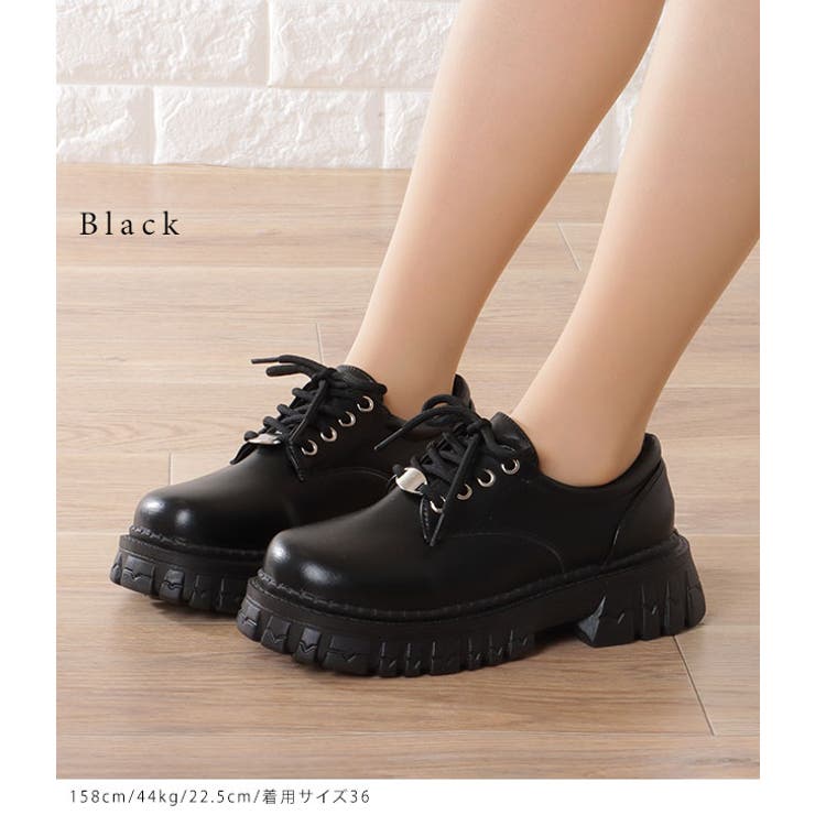 ラウンドトゥボリューム凹凸ストラップシューズ 女性 レディース | レースレディース  | 詳細画像2 