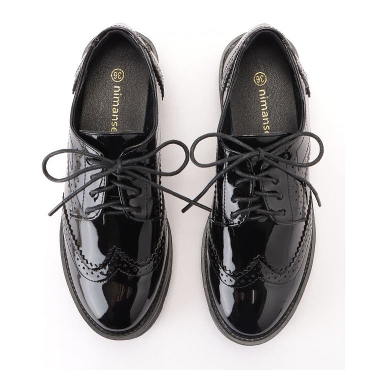 エナメル調 レースアップ 厚底 | レースレディース  | 詳細画像14 