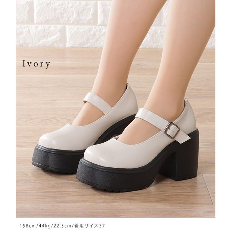 フェイクレザー 厚底 ラウンド | レースレディース  | 詳細画像9 