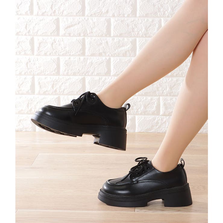 レザー調 レースアップ 厚底 | レースレディース  | 詳細画像11 