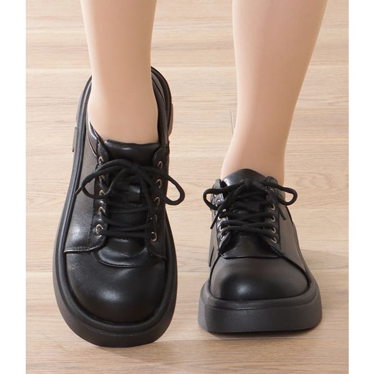 フェイクレザー 厚底 レースアップ | レースレディース  | 詳細画像8 