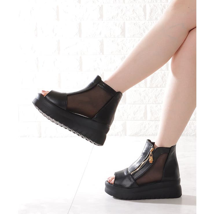 オープントゥ シースルー ブーツ | レースレディース  | 詳細画像5 