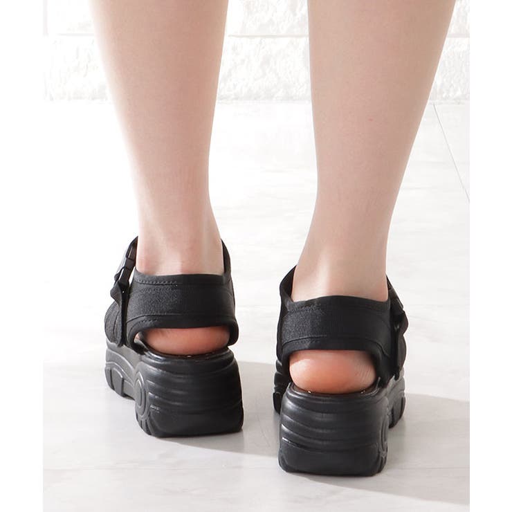 厚底 スポーツサンダル ダブルベルト | レースレディース  | 詳細画像6 