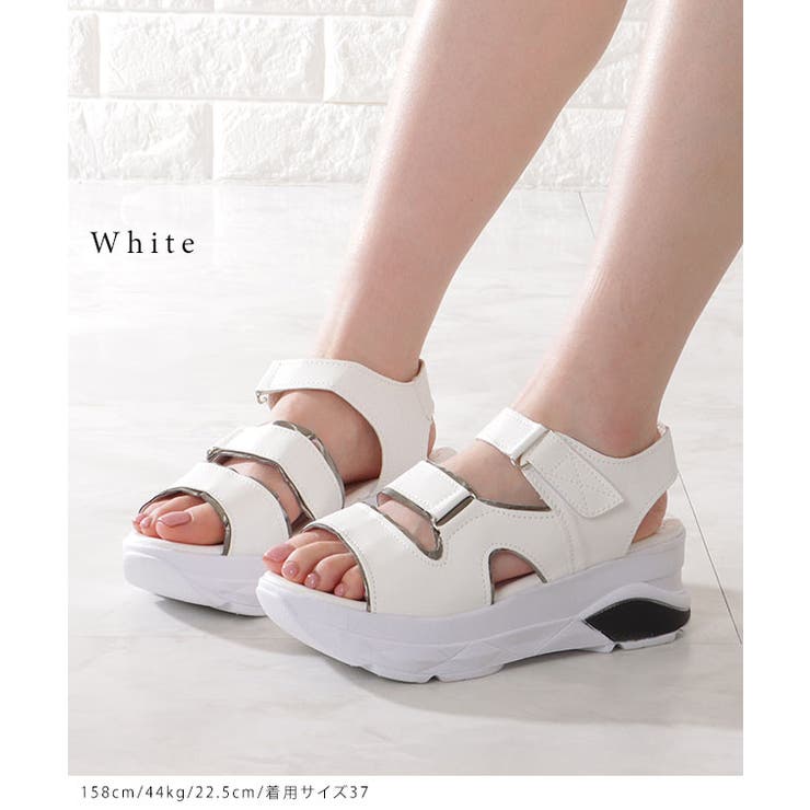 メタルアクセント 厚底 スポーツサンダル | レースレディース  | 詳細画像11 