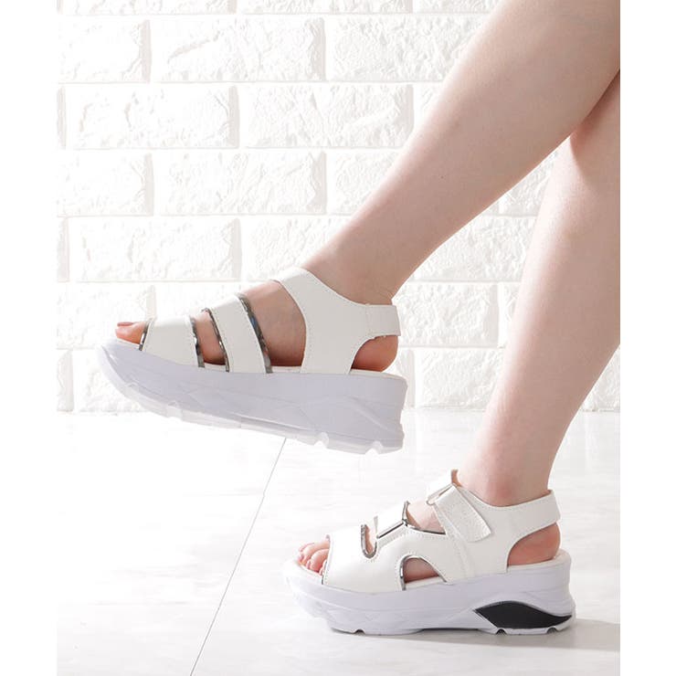 メタルアクセント 厚底 スポーツサンダル | レースレディース  | 詳細画像12 