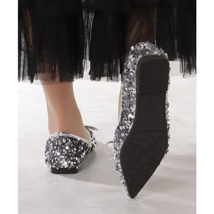 リボン付き シャイニー スパンコール | レースレディース  | 詳細画像12 