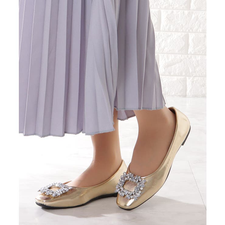 ビジュー バックル付き メタリック | レースレディース  | 詳細画像10 