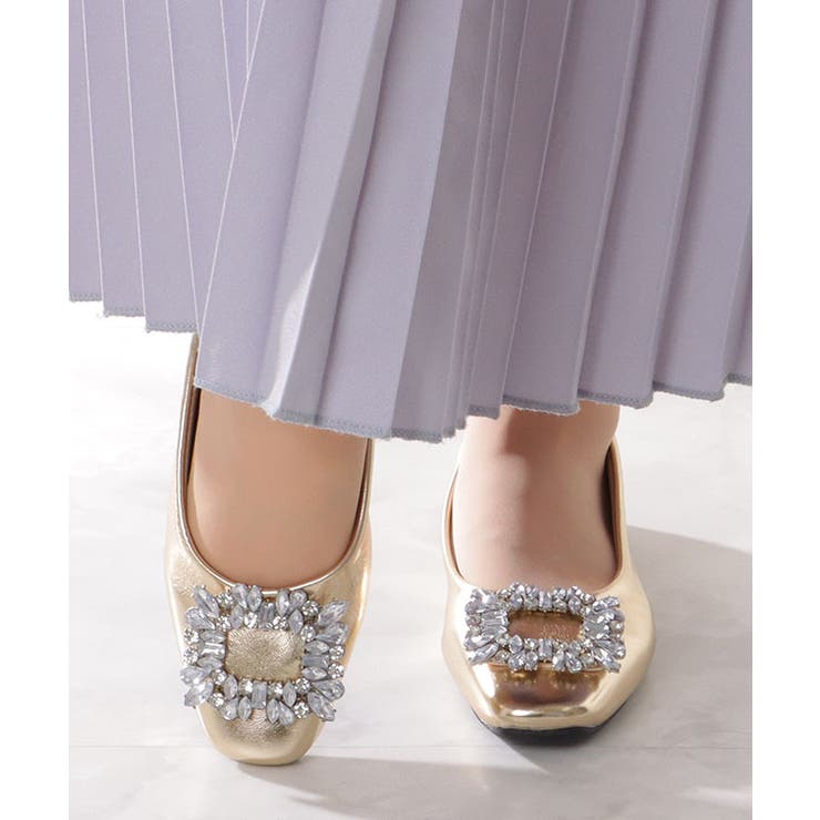 ビジュー バックル付き メタリック | レースレディース  | 詳細画像14 