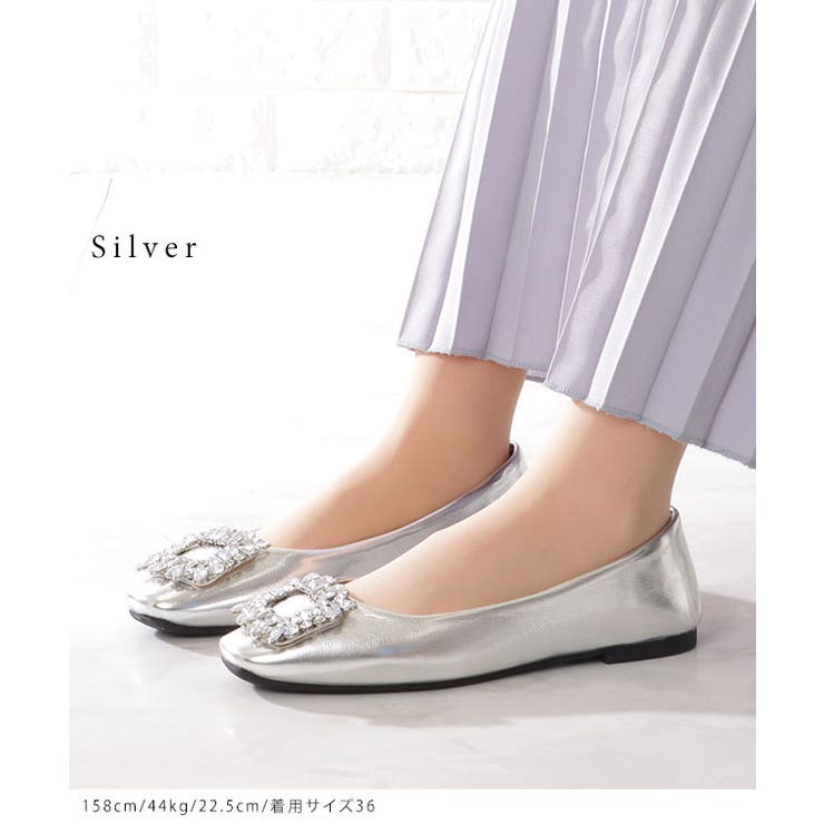 ビジュー バックル付き メタリック | レースレディース  | 詳細画像3 