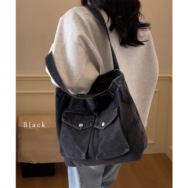 パッチポケット付き デニム ビッグ | レースレディース  | 詳細画像3 