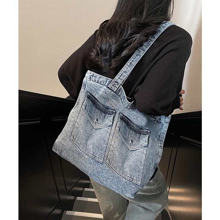 パッチポケット付き デニム ビッグ | レースレディース  | 詳細画像6 