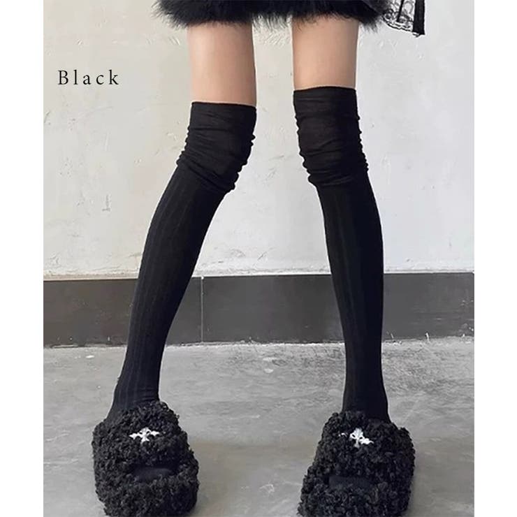 【3足セット】リブ ルーズ ニーハイ | レースレディース  | 詳細画像3 