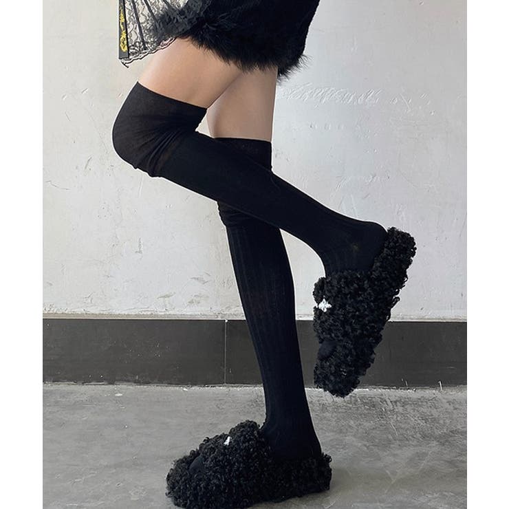 【3足セット】リブ ルーズ ニーハイ | レースレディース  | 詳細画像4 