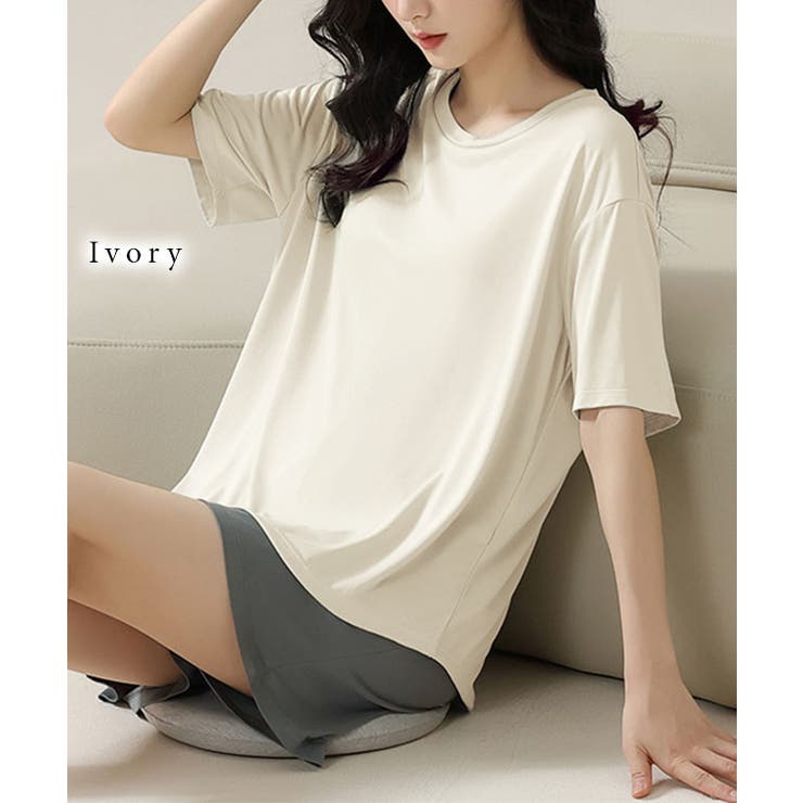 クルーネック 半袖 カップ付き | レースレディース  | 詳細画像7 