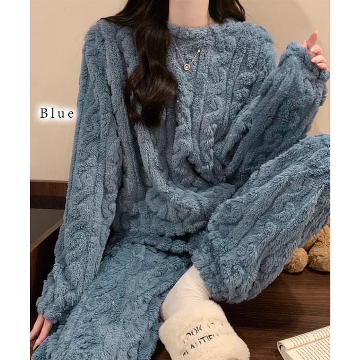 クルーネック ケーブル柄 ふわもこ | レースレディース  | 詳細画像5 