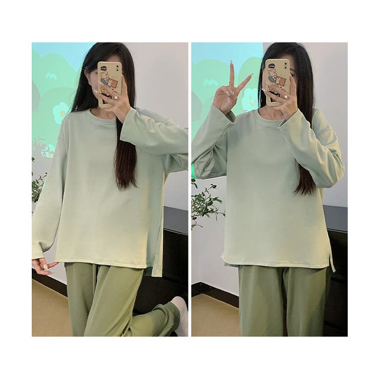 配色 クルーネック オーバーサイズ | レースレディース  | 詳細画像4 