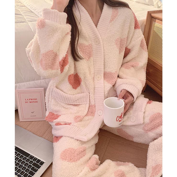 Vネック ハート柄 前開き | レースレディース  | 詳細画像6 