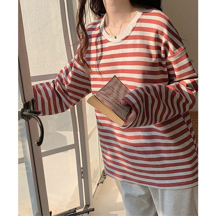 クルーネック カップ付き ボーダー | レースレディース  | 詳細画像10 