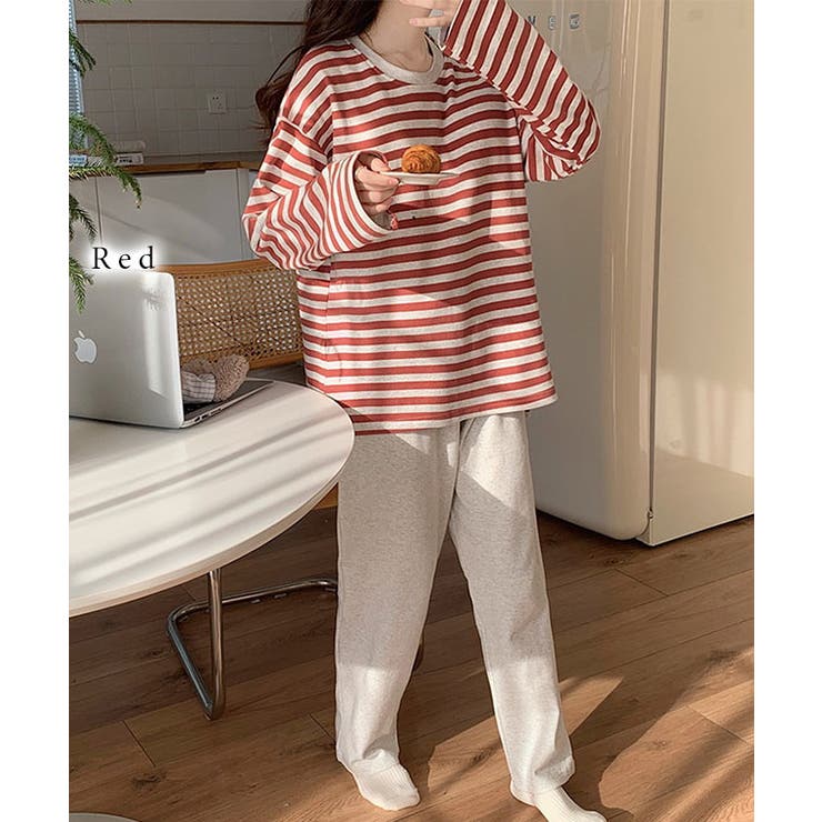 クルーネック カップ付き ボーダー | レースレディース  | 詳細画像7 