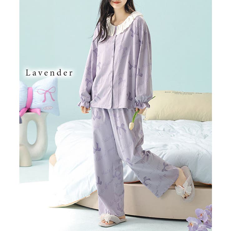 リボン プリント 前開き | レースレディース  | 詳細画像10 