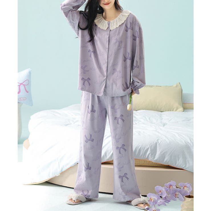 リボン プリント 前開き | レースレディース  | 詳細画像11 