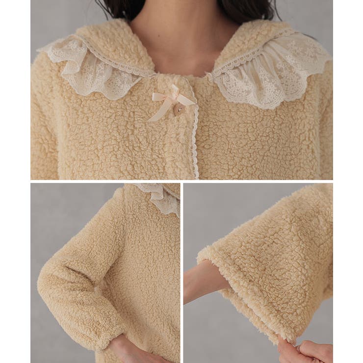 丸襟 レース リボン | レースレディース  | 詳細画像15 