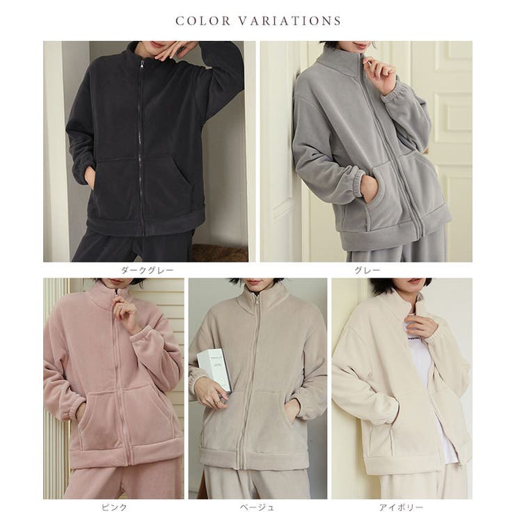 パイピング スタンドカラー ジップアップ | レースレディース  | 詳細画像2 