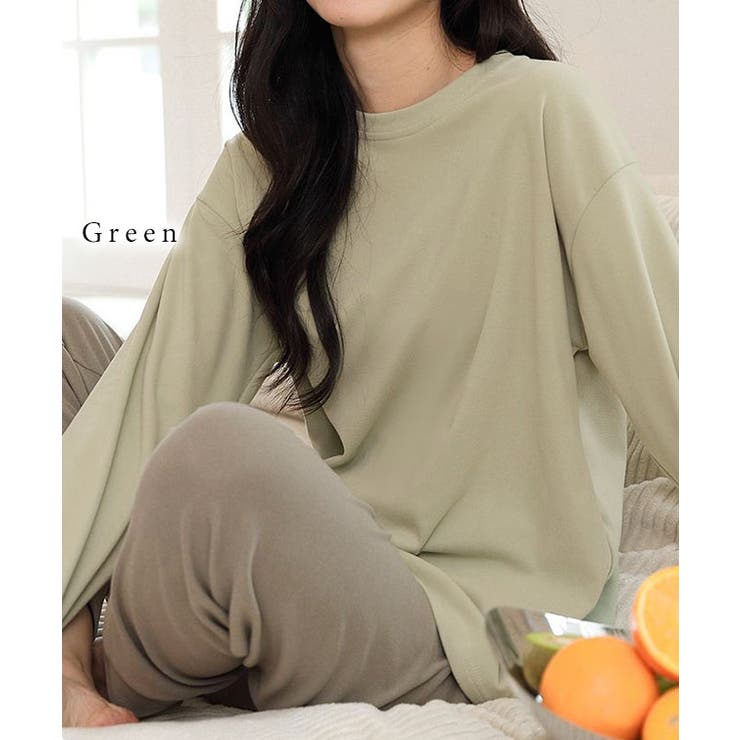 配色 クルーネック 長袖 | レースレディース  | 詳細画像3 