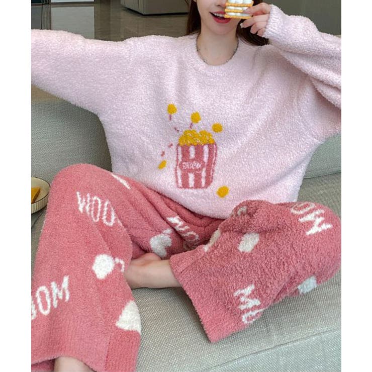 ポップコーン柄 ロゴ 長袖 | レースレディース  | 詳細画像5 