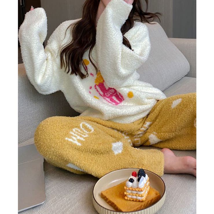 ポップコーン柄 ロゴ 長袖 | レースレディース  | 詳細画像8 