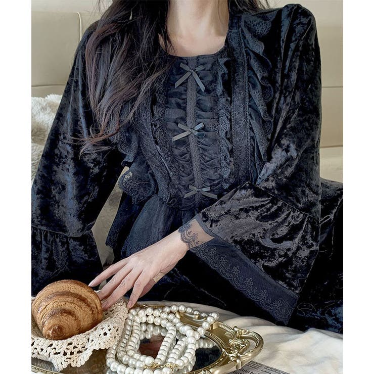 ベロア リボン レース | レースレディース  | 詳細画像7 