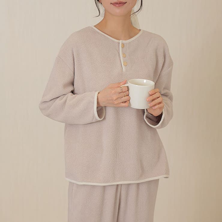 配色 ヘンリーネック フリース | レースレディース  | 詳細画像1 