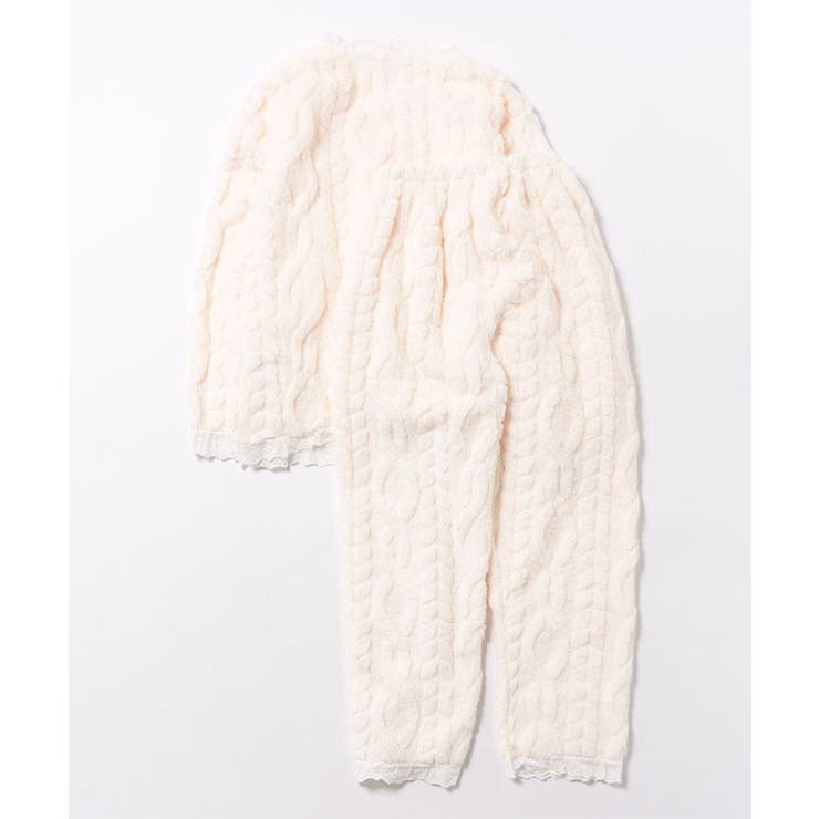 Vネック ケーブル柄 フリルレース | レースレディース  | 詳細画像15 