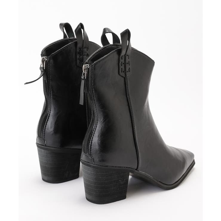 レザー調 スクエアトゥ ウエスタン | レースレディース  | 詳細画像12 