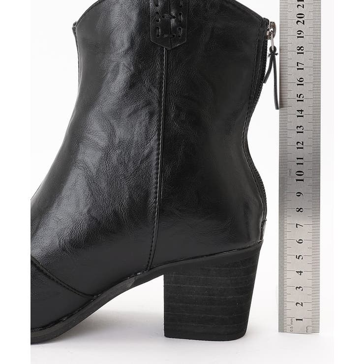 レザー調 スクエアトゥ ウエスタン | レースレディース  | 詳細画像16 