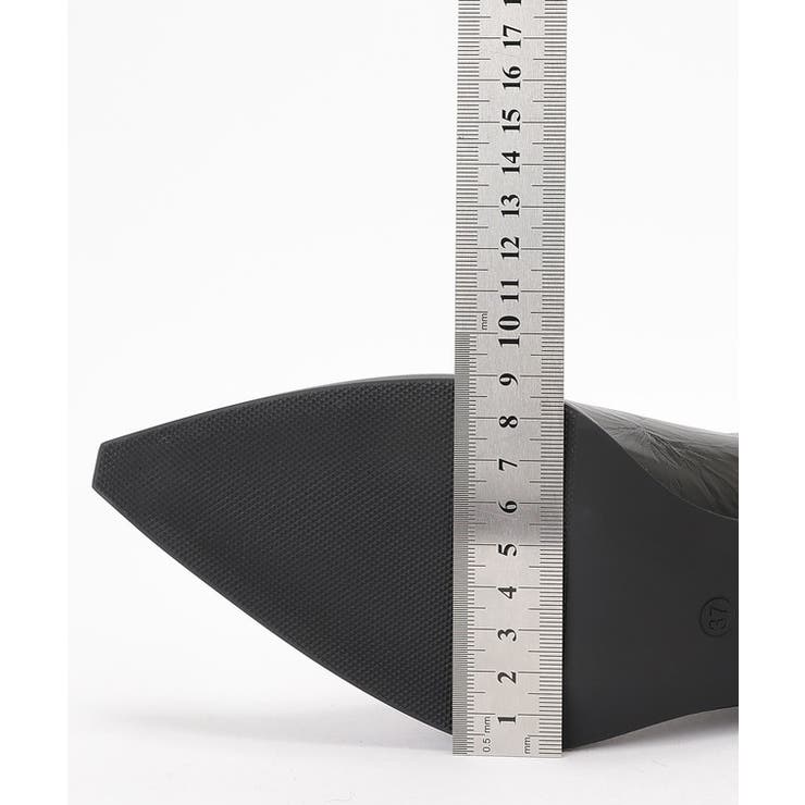 レザー調 ポインテッドトゥ チャンキーヒール | レースレディース  | 詳細画像20 