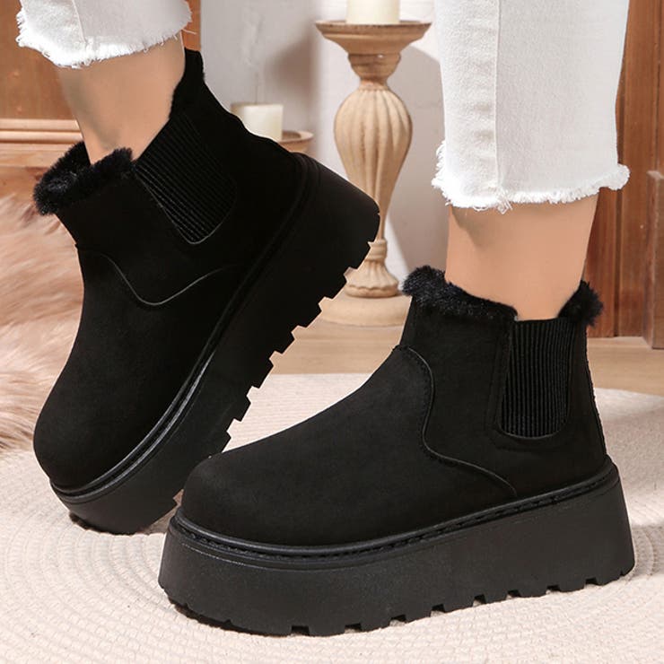 スエード調 ファー サイドゴア | レースレディース  | 詳細画像1 