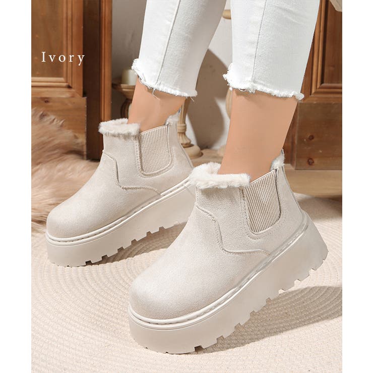 スエード調 ファー サイドゴア | レースレディース  | 詳細画像12 