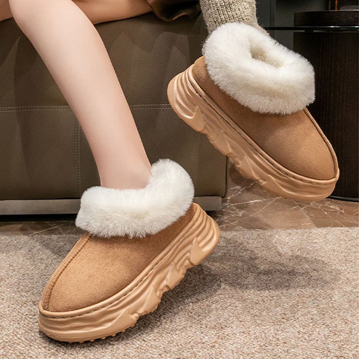 スエード調 ファー デザインソール | レースレディース  | 詳細画像1 